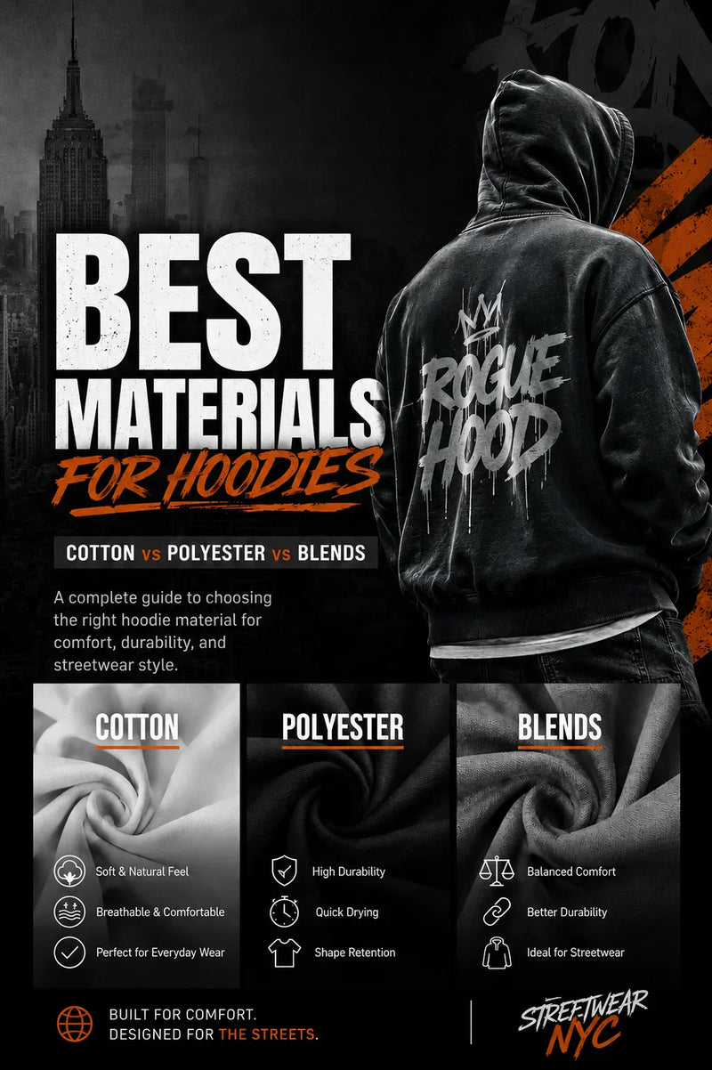 Best Materials for Hoodies – Cotton vs Polyester vs Blends