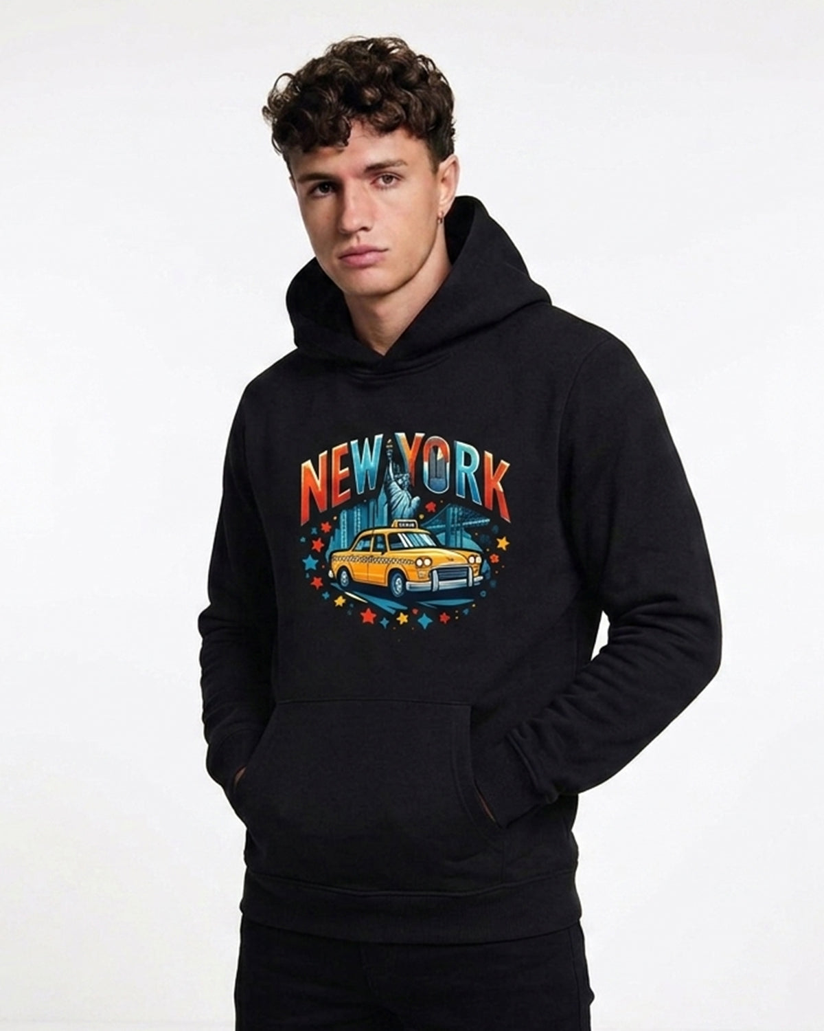 Premium New York City Taxi Graphic Hoodie for Street Style